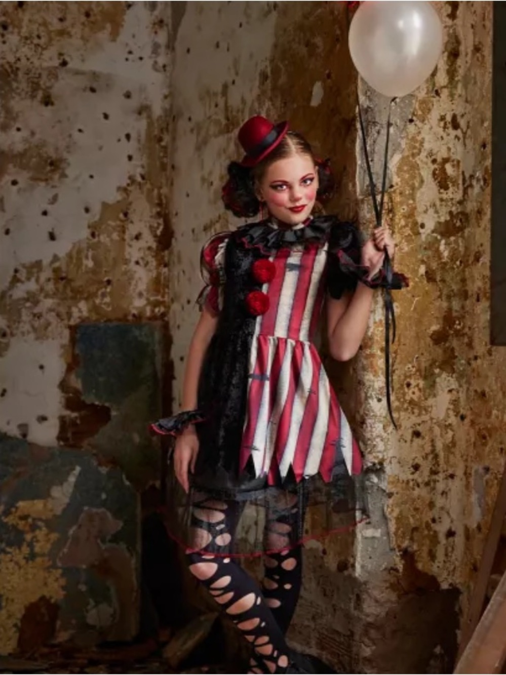 Spirit Twisted Clown girls Halloween costume